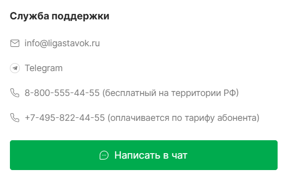 контакты службы поддержки Лига Ставок контакты службы поддержки Лига Ставок