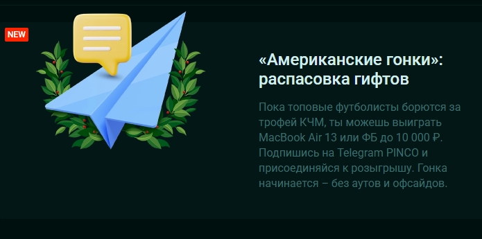 «Американские гонки»: распасовка гифтов от Pinco