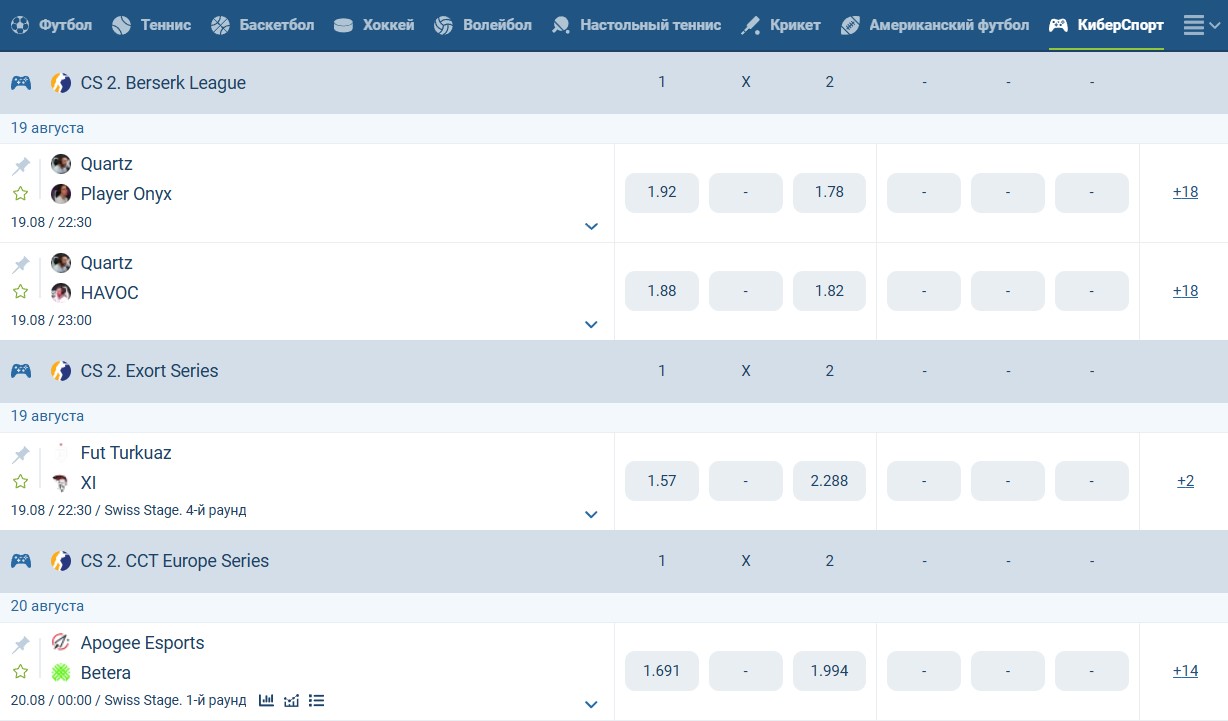 Роспись на киберспорт в 1xBet Роспись на киберспорт в 1xBet